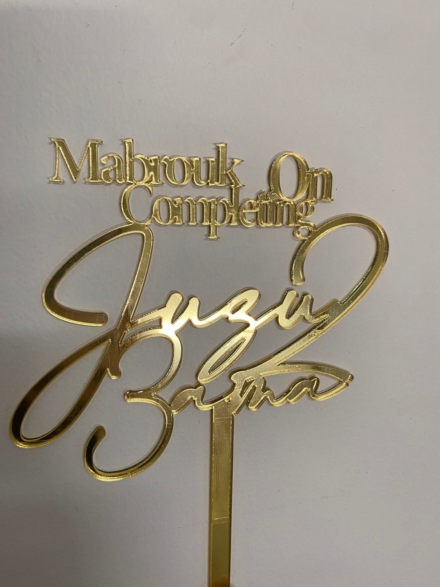 Acrylic Caketoppers
