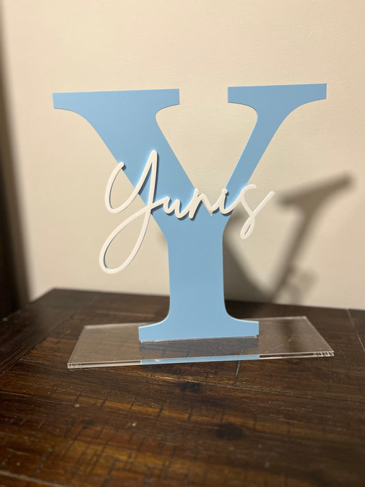 3D layered letter Name Stand