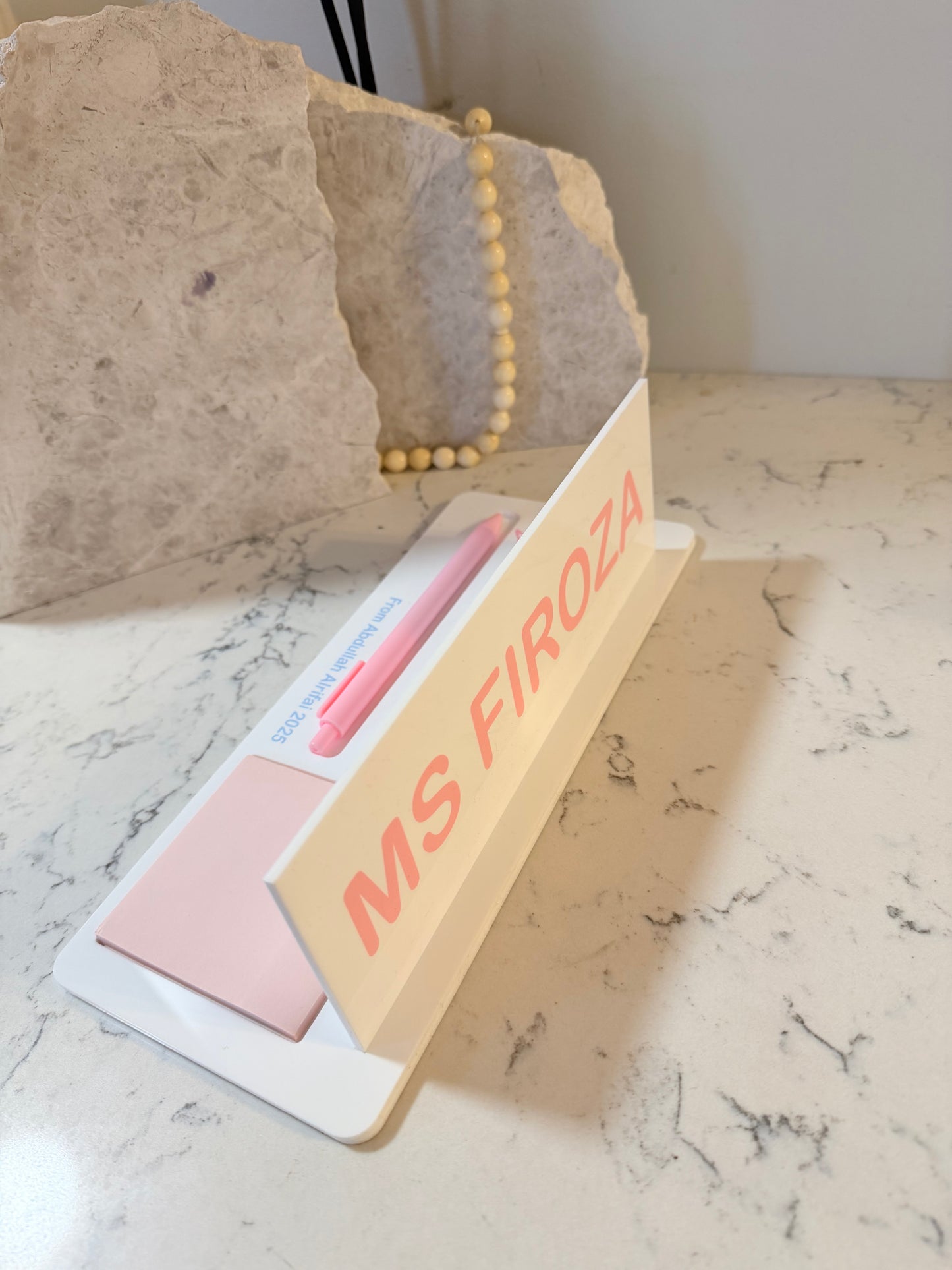 Teacher Personalised Note pad/ pen holder