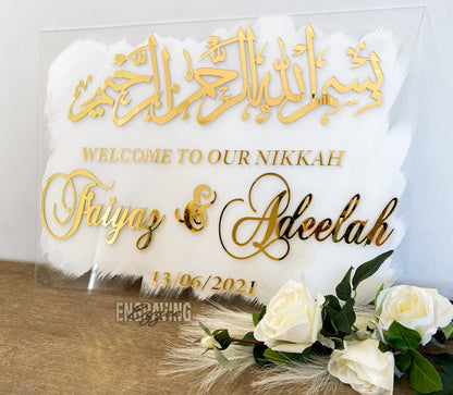 3D Wedding Entrance Sign