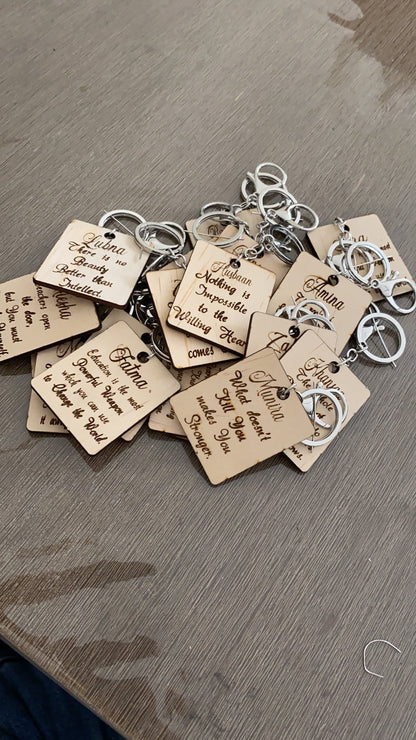 Personalised Engraved Keyrings