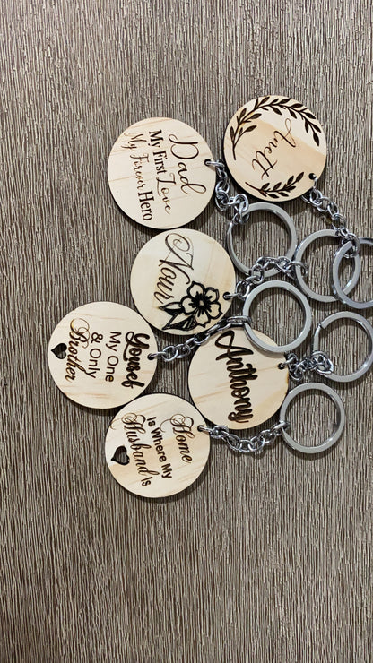 Personalised Engraved Keyrings