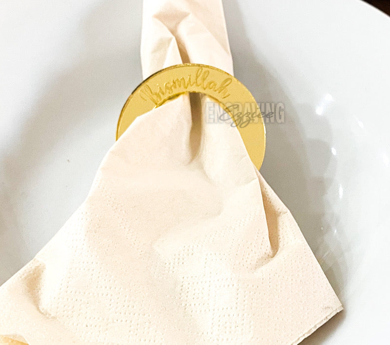 Bismillah Napkin Rings