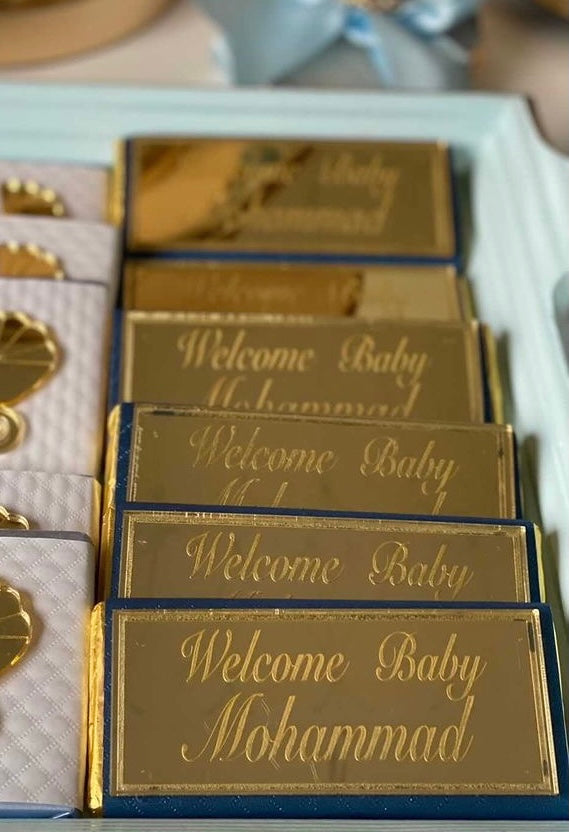 Engraved Rectangle Chocolate plaques