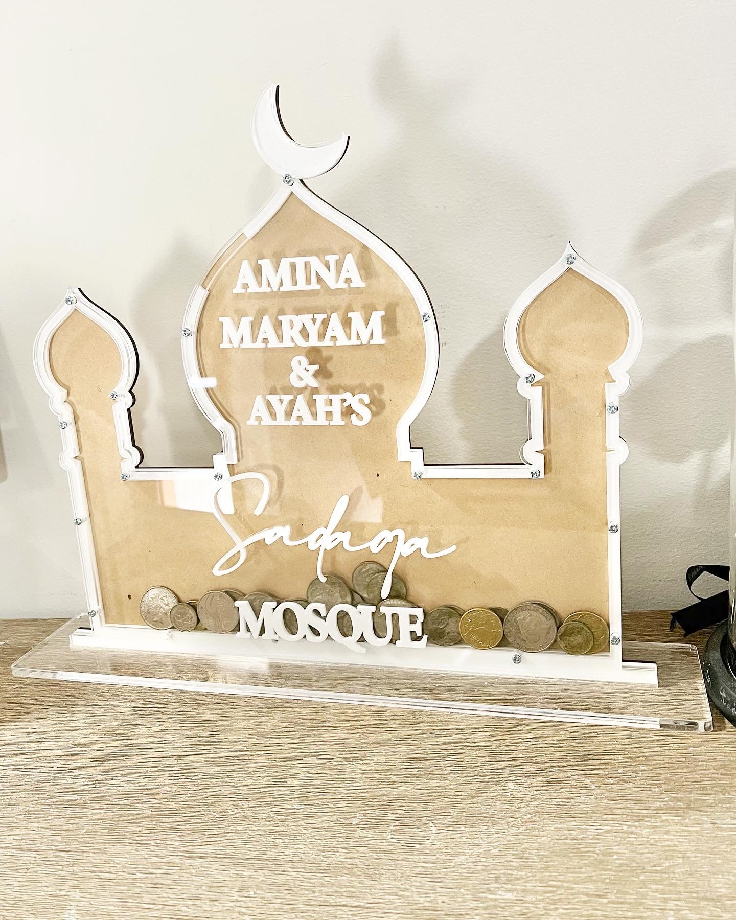 Ramadan Masjid Sadaqa Jar stand