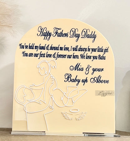 Personalised Fathers Day Plaque