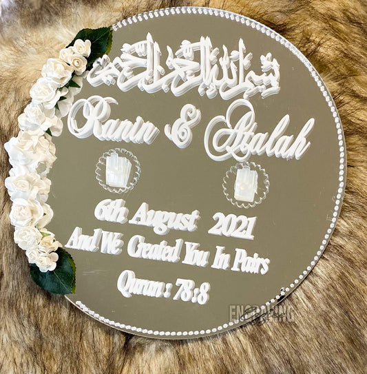 Personalised Wedding/Engagement Ring Tray