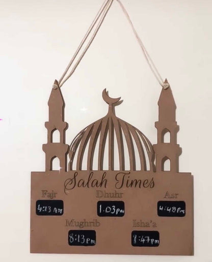 Salah times stand/ wallhanger