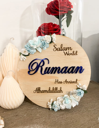 Baby Birth announcements and arrival plaques