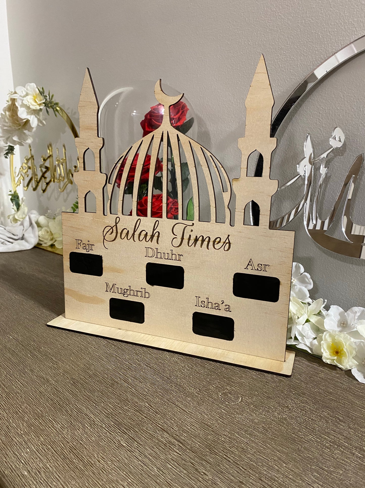 Salah times stand/ wallhanger