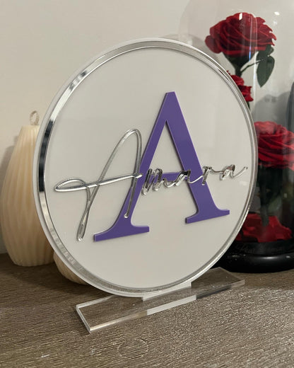 3D layered acrylic stand