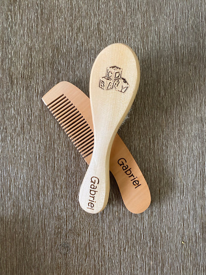 Personalised Baby Brush Set